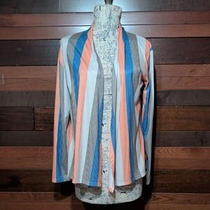 No Brand Tag Striped Multicolor Cardigan